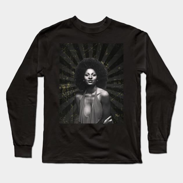 Pam Grier Long Sleeve T-Shirt by KoplakStories